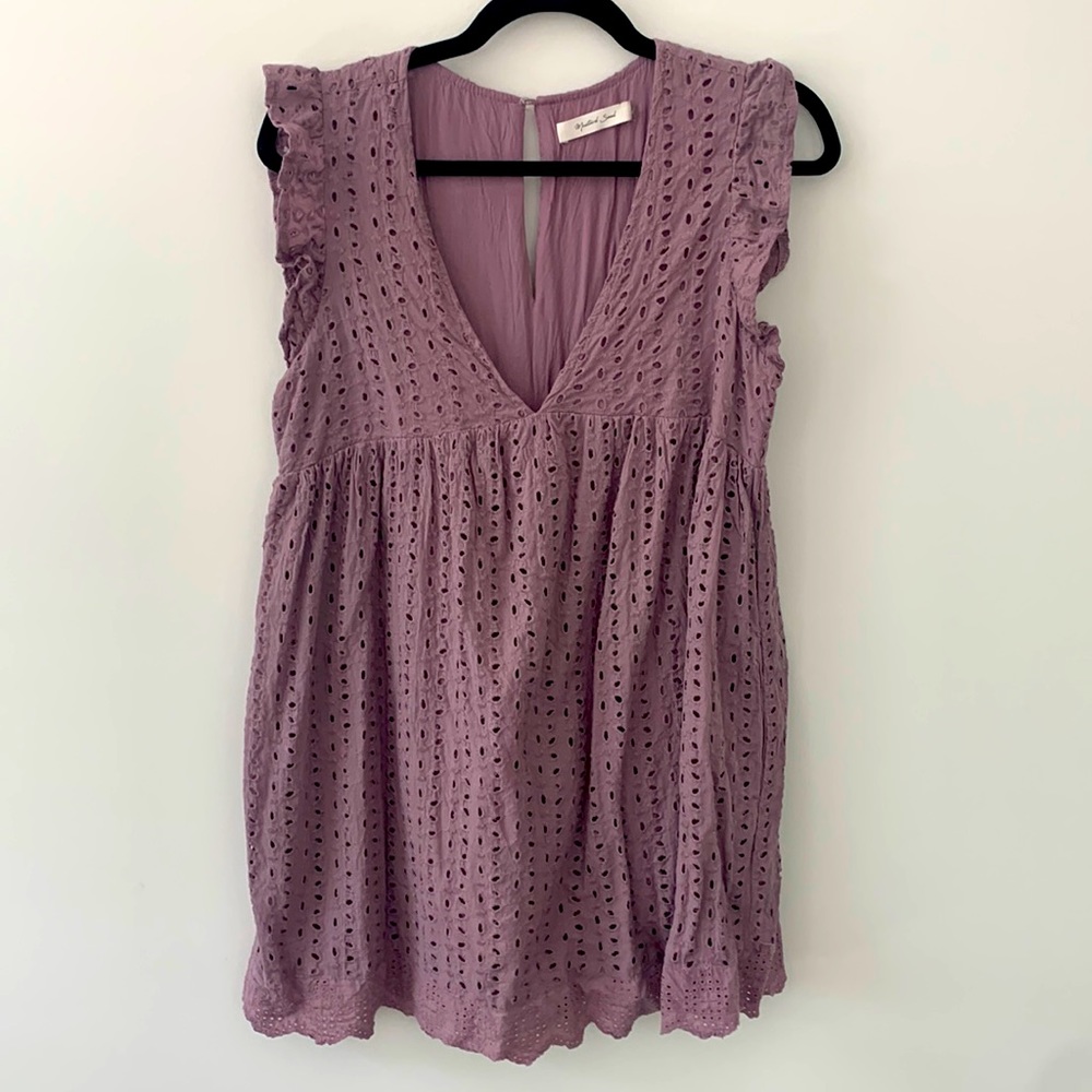 Medium Purple/lilac mini Dress w/built-in shorts